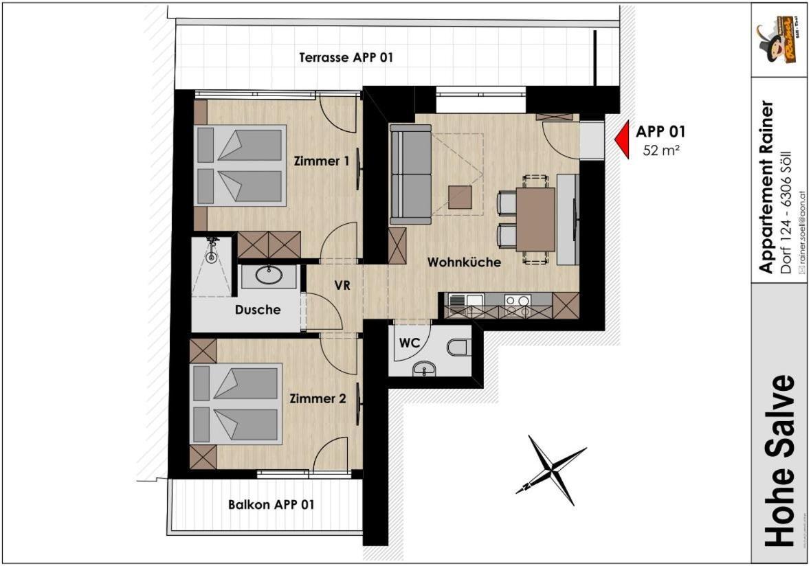 Apartment Rainer - Mittendrin Söll Exterior foto